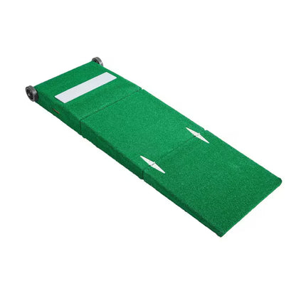 Portable Baseball/Softball Pitching Mound, 77 In. Indoor/Outdoor Practice Aid W/ Turf, Pitching Rubber and Carry Handles