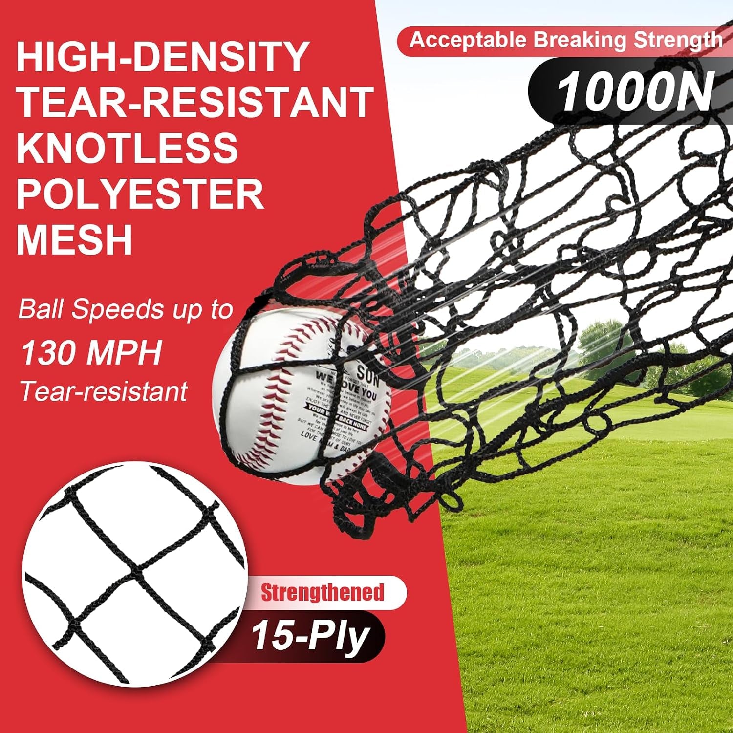 9 Hole Pitching Net, Baseball Pitching Net with Strike Zone, Solid Softball Pitching Net, Adjustable Heights Softball Baseball Training Equipment for Hitting and Pitching