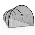 Baseball Batting Cage Designed for Backyard Training, 30x10x10 Ft Dimensions, 4-Ply Reinforced Netting, Zipper Door Entry