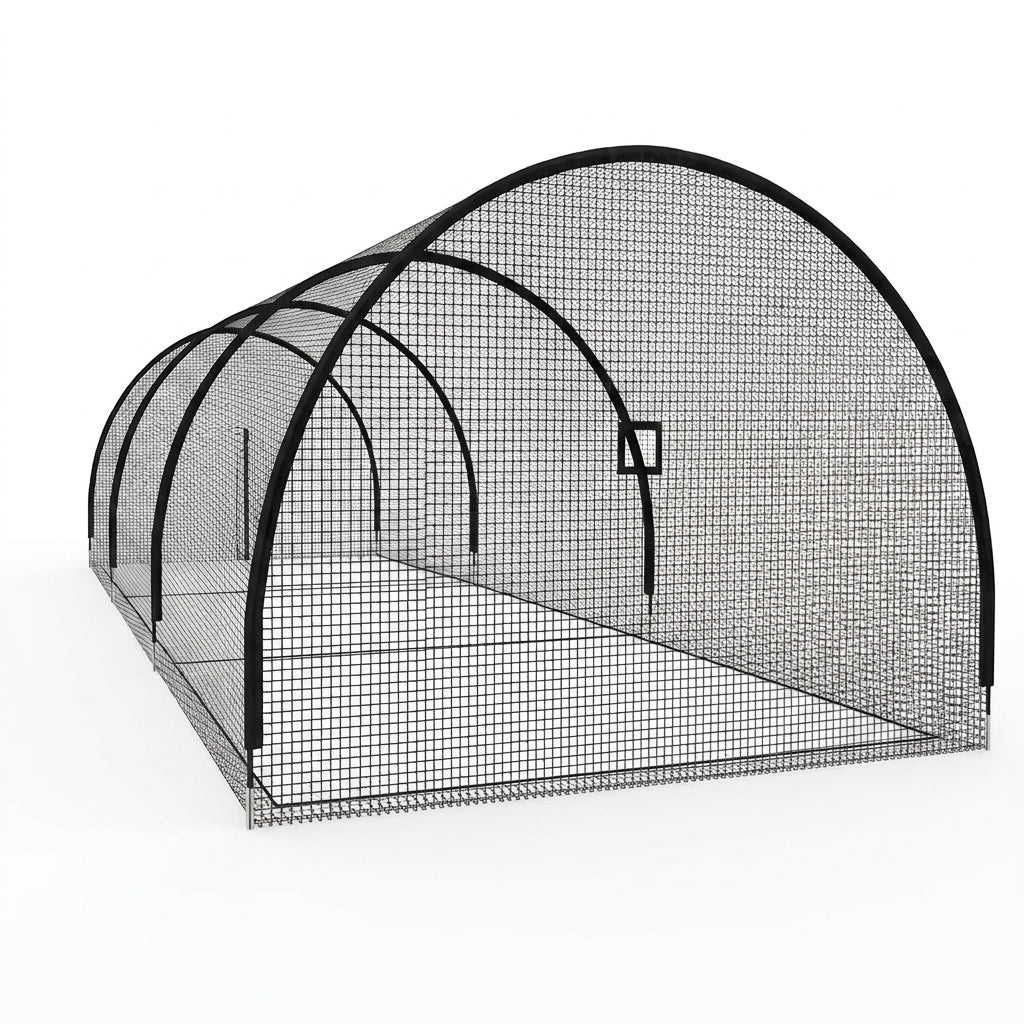 Baseball Batting Cages for Backyard 30Ft X 10Ft X 10Ft Baseball & Softball Cage Net with Zipper Door 4-Ply Reinforced Netting Portable Batting Cage for Backyard & Outdoor Lawn Training — Studio Shot