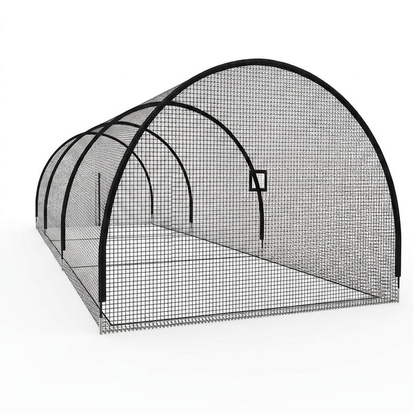 Baseball Batting Cages for Backyard 30Ft X 10Ft X 10Ft Baseball & Softball Cage Net with Zipper Door 4-Ply Reinforced Netting Portable Batting Cage for Backyard & Outdoor Lawn Training — Studio Shot