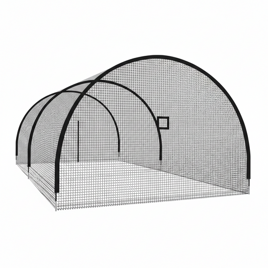 Baseball Batting Cages for Backyard 24Ft X 10Ft X 10Ft Baseball & Softball Cage Net with Zipper Door 4-Ply Reinforced Netting Portable Batting Cage for Backyard & Outdoor Lawn Training