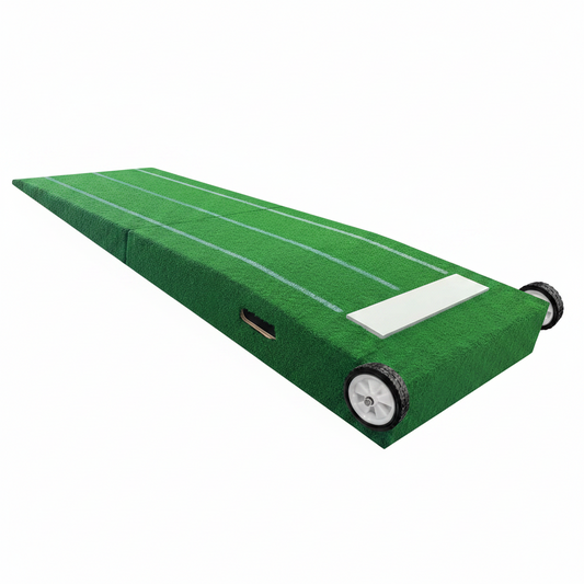 Portable Pitching Mound, Foldable Pitchers Mound 80 X 28 X 6 Inch, Pitching Mounds for Baseball with Non-Slip Rubber Plate & Carry Handle, for Outdoor Pitching Training Game Use